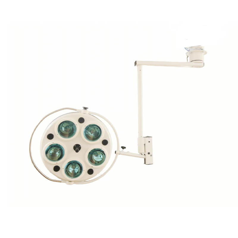 Stropní halogenová bezstínová operační lampa s 5 otvory Stropní halogenová bezstínová operační lampa s 5 otvory