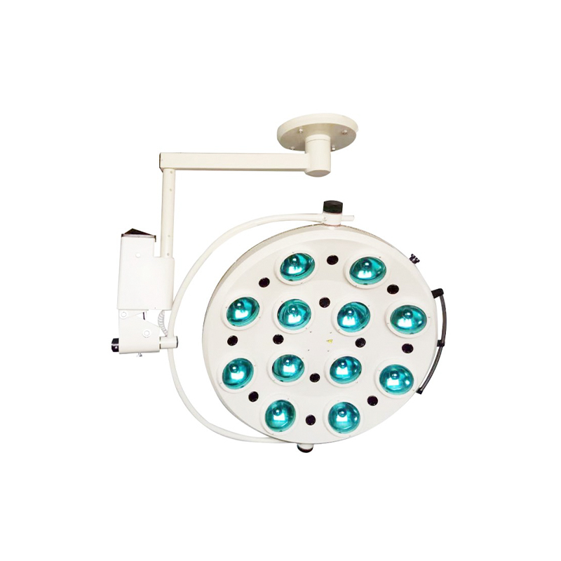 Stropní závěsná halogenová bezstínová chirurgická lampa s 12 otvory Stropní závěsná halogenová bezstínová chirurgická lampa s 12 otvory